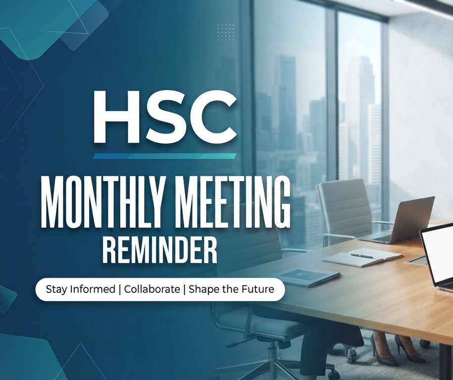 HSC Monthly Meeting Reminder